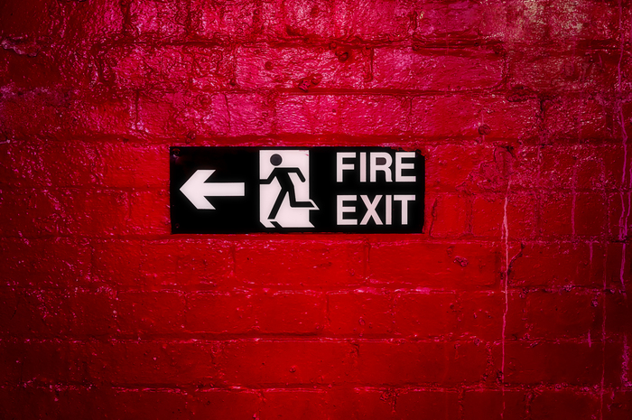 fire exit sign, New Smyrna Fire Watch, Fire Watch Patrol, Fire Watch Security, Fire Watch Services, Fire Watch Companies, Emergency Fire Watch, NFPA 101 Life Safety Code, Fire Prevention